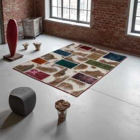 Design dywan multicolor Patchowork 100x145 dywan do salonu