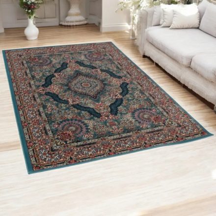 Dywan Perski niebieski TABRIZ 160x230 ekskluzywny dywan do salonu z akrylu