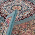 Dywan Perski niebieski TABRIZ 160x230 ekskluzywny dywan do salonu z akrylu