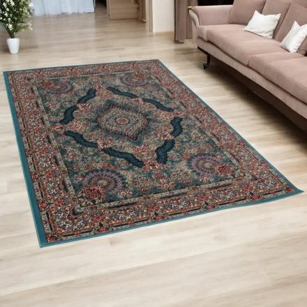 Dywan Perski niebieski TABRIZ 200x300 wysokiej jakości dywan do salonu z akrylu