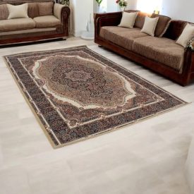   Dywan Perski brązowy KERMAN 160x230 wysokiej jakości dywan do salonu z akrylu