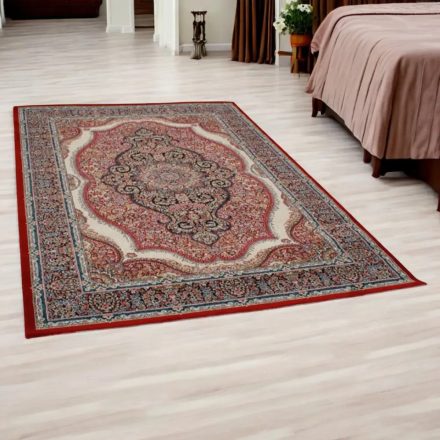 Dywan Perski bordowy MEDALION 140x200 luksusowy dywan akrylowy