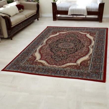 Dywan Perski bordowy MEDALION 160x230 luksusowy dywan do salonu