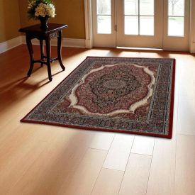   Dywan perski bordowy Medalion 60x90 ekskluzywny dywan akrylowy