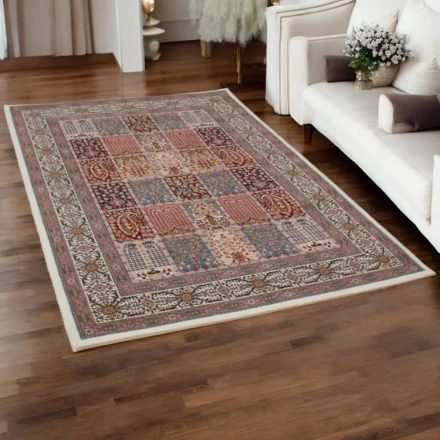 Dywan Perski beżowy KHESHTI 160x230 ekskluzywny dywan do salonu z akrylu
