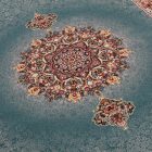 Dywan perski Isfahan niebieski 80x120 ekskluzywny dywan akrylowy