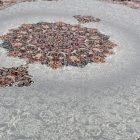 Dywan Perski szary TABRIZ 160x230 ekskluzywny dywan do salonu z akrylu