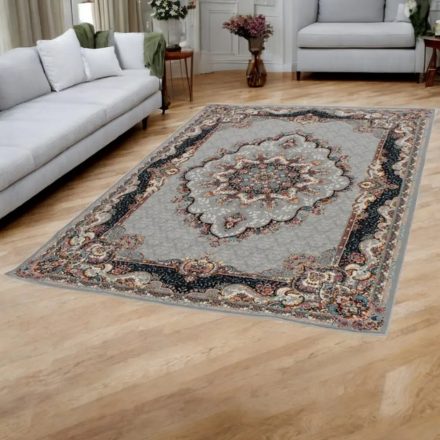 Dywan Perski szary TABRIZ 160x230 ekskluzywny dywan do salonu z akrylu