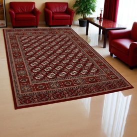 Dywan akrylowy ze wzorem Bokhara - bordowy 200x300