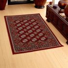 Dywan akrylowy ze wzorem Bokhara - bordowy 80x120