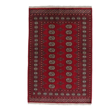 Dywan Pakistan czerwony Bokhara 141x210 ręcznie wiązany dywan orientalny