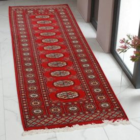 Dywan chodnik Bukhara 66x181 ręcznie wiązany pakistański dywan do przedpokoju