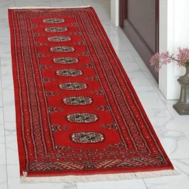 Dywan chodnik Bukhara 63x196 ręcznie wiązany pakistański dywan do przedpokoju