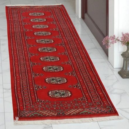Dywan chodnik Bukhara 63x196 ręcznie wiązany pakistański dywan do przedpokoju