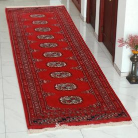 Dywan chodnik Bukhara 62x180 ręcznie wiązany pakistański dywan do przedpokoju