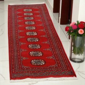 Dywan chodnik Bukhara 61x181 ręcznie wiązany pakistański dywan do przedpokoju