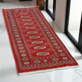 Dywan chodnik Bukhara 64x177 ręcznie wiązany pakistański dywan do przedpokoju