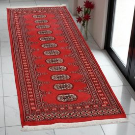 Dywan chodnik Bukhara 63x194 ręcznie wiązany pakistański dywan do przedpokoju