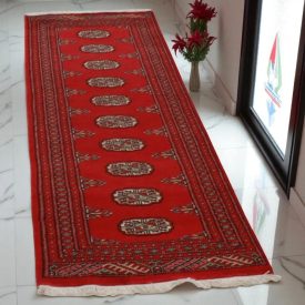 Dywan chodnik Bukhara 63x192 ręcznie wiązany pakistański dywan do przedpokoju