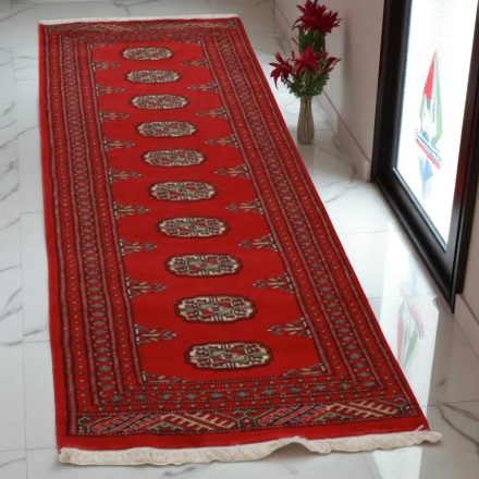 Dywan chodnik Bukhara 63x192 ręcznie wiązany pakistański dywan do przedpokoju