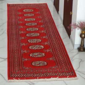 Dywan chodnik Bukhara 63x193 ręcznie wiązany pakistański dywan do przedpokoju