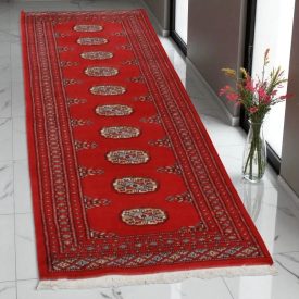Dywan chodnik Bukhara 65x203 ręcznie wiązany pakistański dywan do przedpokoju