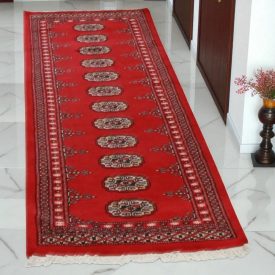Dywan chodnik Bukhara 65x190 ręcznie wiązany pakistański dywan do przedpokoju