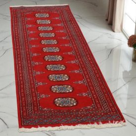 Dywan chodnik Bukhara 62x187 ręcznie wiązany pakistański dywan do przedpokoju