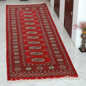 Dywan chodnik Bukhara 64x183 ręcznie wiązany pakistański dywan do przedpokoju