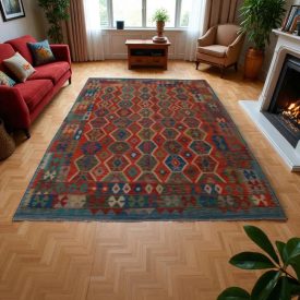 Kilim tkany ręcznie Chobi 207x292 dywan kilim wełniany