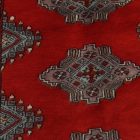 Dywan Pakistan czerwony Jaldar 77x124 ręcznie wiązany dywan orientalny