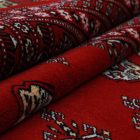 Duży dywan bordowy Bokhara 278x372 ręcznie wiązany pakistański dywan do salonu