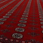 Duży dywan bordowy Bokhara 278x372 ręcznie wiązany pakistański dywan do salonu