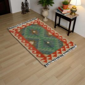   Dywan kilim Chobi 63x94 – ręcznie tkany z wełny w Afganistanie