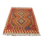 Kilim wełniany 92x120 – ręcznie tkany z Afganistanu