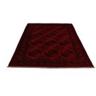 Dywan Afgan wełniany burgund 205x295 ręcznie wiązany dywan tradycyjny