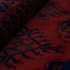 Dywan Afgan wełniany burgund 205x295 ręcznie wiązany dywan tradycyjny