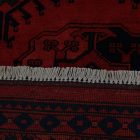 Dywan Afgan wełniany burgund 205x295 ręcznie wiązany dywan tradycyjny