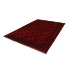 Dywan Afgan wełniany burgund 204x297 ręcznie wiązany dywan tradycyjny