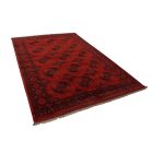 Dywan Afgan wełniany burgund 204x297 ręcznie wiązany dywan tradycyjny