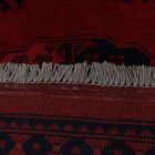 Dywan Afgan wełniany burgund 204x297 ręcznie wiązany dywan tradycyjny