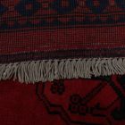 Dywan Afgan wełniany burgund 207x301 ręcznie wiązany dywan tradycyjny