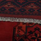 Dywan Afgan wełniany burgund 207x301 ręcznie wiązany dywan tradycyjny