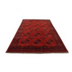 Dywan Afgan wełniany burgund 195x294 ręcznie wiązany dywan orientalny