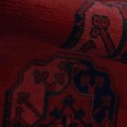 Dywan Afgan wełniany burgund 195x294 ręcznie wiązany dywan orientalny