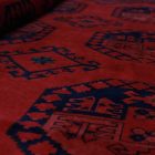 Dywan Afgan wełniany burgund 202x293 ręcznie wiązany dywan orientalny