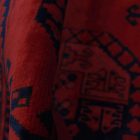 Dywan Afgan wełniany burgund 202x293 ręcznie wiązany dywan orientalny