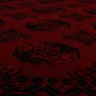 Dywan Afgan wełniany burgund 202x294 ręcznie wiązany dywan tradycyjny