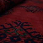 Dywan Afgan wełniany burgund 202x294 ręcznie wiązany dywan tradycyjny