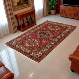   Dywan Kazak super 187x119 ręcznie wiązany dywan afgański do salonu